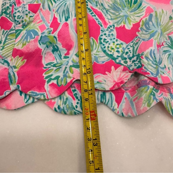 Lilly Pulitzer Women’s Dahlia Scalloped Elastic Shorts Multi-color Size M - Picture 7 of 10
